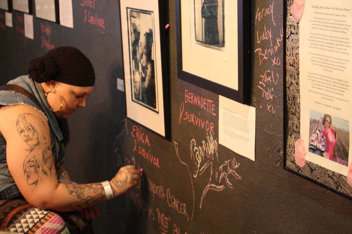 Survivor leaving a message