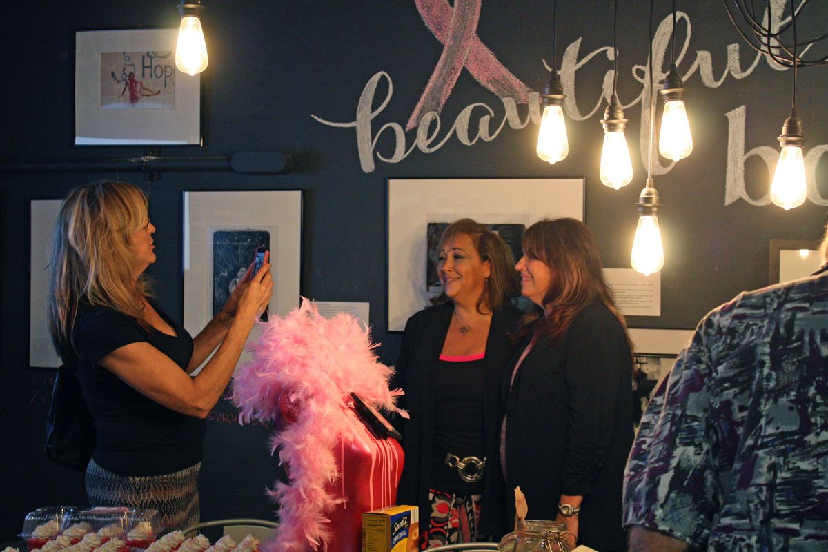 guests at the helium creative fundraiser for the Florida Breast Cancer Foundation